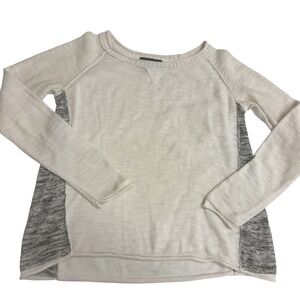 Michael Stars Sweater Womens Size 1 Small Cream Knit Side Panel Raglan Sleeve